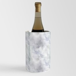 Abstract modern gray lavender watercolor pattern Wine Chiller