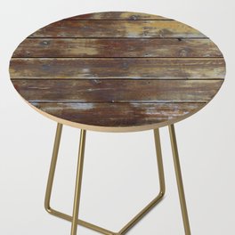 Weathered Western Wyoming Wood Side Table