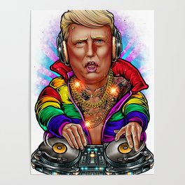 Winya no 173-2 Colorful Trump Poster