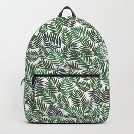 Palm Springs by Veronique de Jong Backpack | Pattern, Drawing, Leaves, Plants, Green, Trees, Nature, Palm, Leafs, Natural 