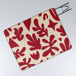 Matisse cutouts red Picnic Blanket