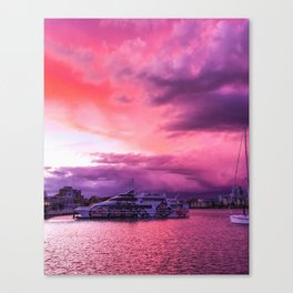 Pink Victoria Sunsets Canvas Print
