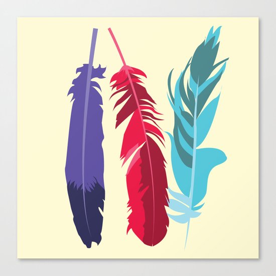 Indie Feathers Canvas Print