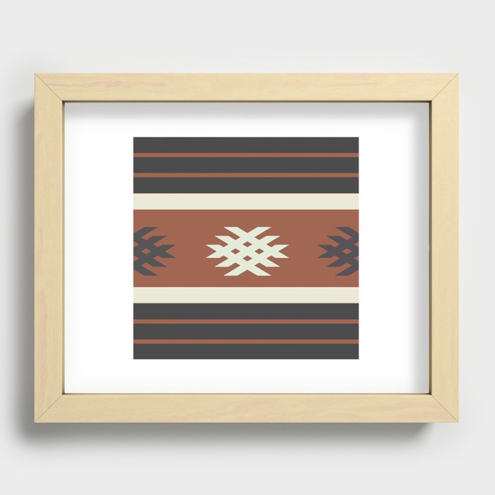 Otto in Rust  Recessed Framed Print