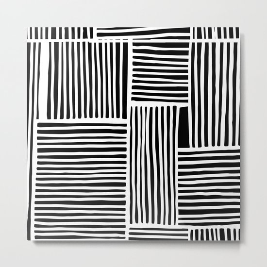 Crossed Lines II Metal Print