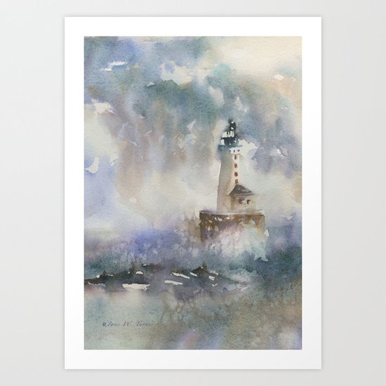 Stannard Rock Light Art Print