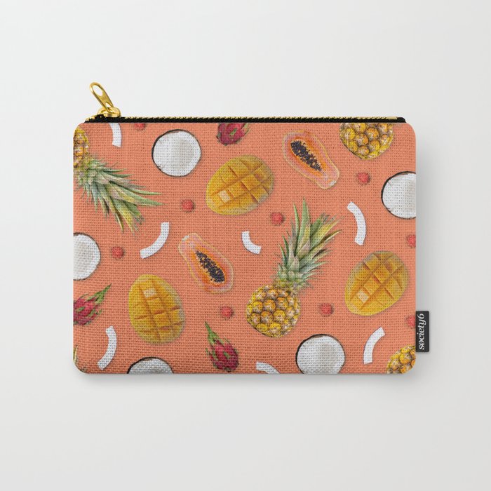 Tropical Cocktail coral Carry-All Pouch