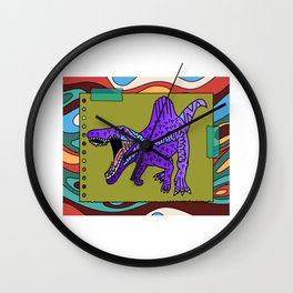 ColorfulDinosaur KidsDinos Wall Clock