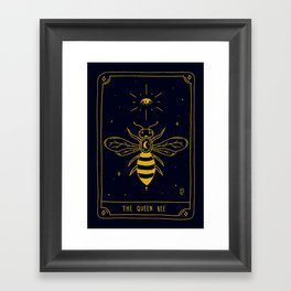 Tarot Card | The Queen Bee Framed Art Print
