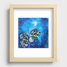 Space Chicken Recessed Framed Print