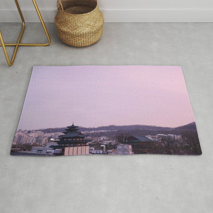 Pink Sky in Seoul Rug