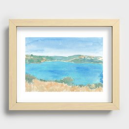 harbour views Recessed Framed Print