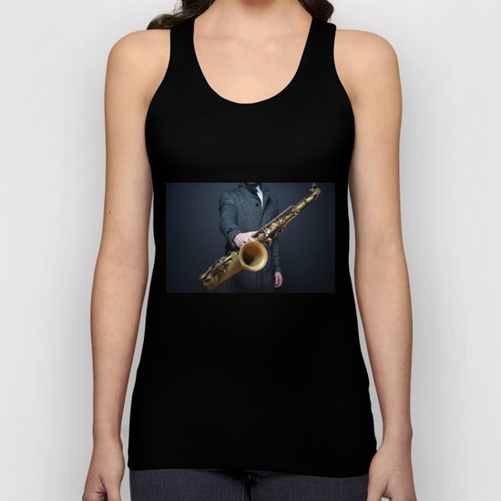 saxophone Unisex Tank Top