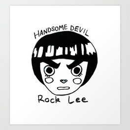 HANDSOME DEVIL, ROCK LEE Art Print