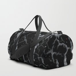 Cracked Space Lava - Glitter Silver Duffle Bag