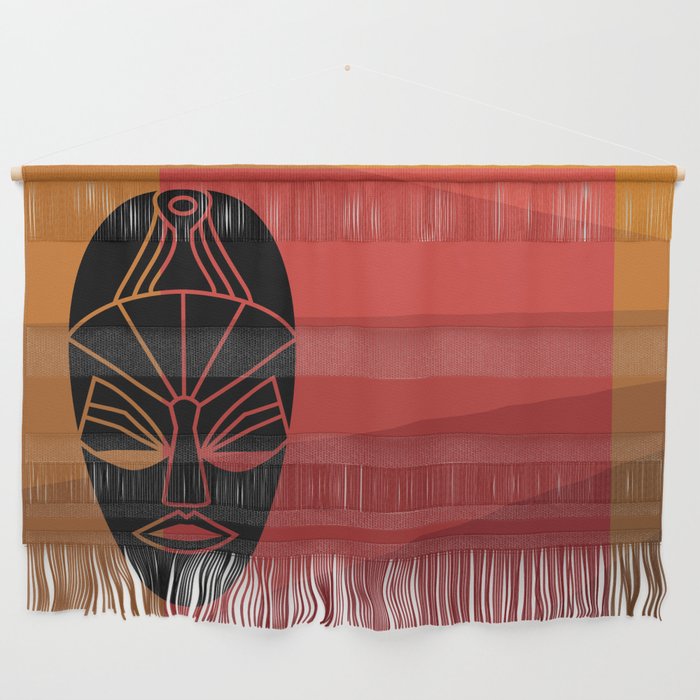 African black tribal mask design Wall Hanging