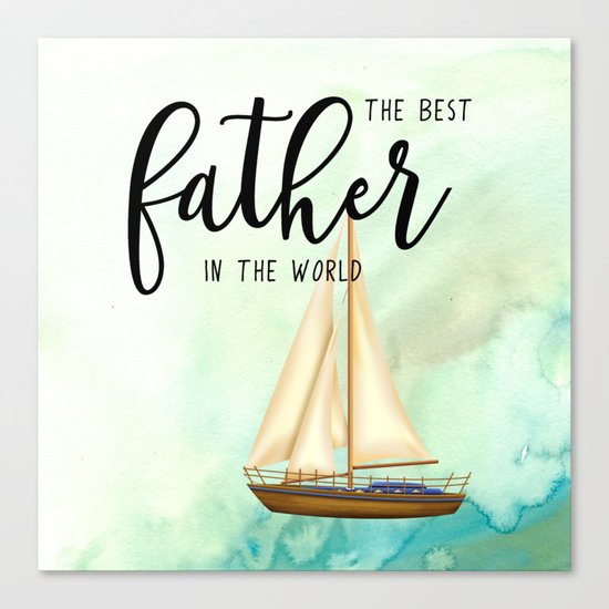 Best father #7 | Father's day Canvas Print