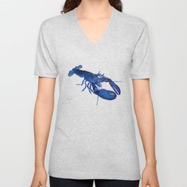 Blue Maine Lobster - Rare Blue Homarus americanus V Neck T Shirt
