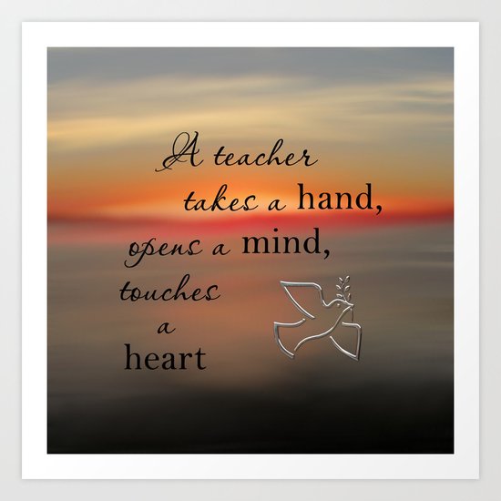 Teach Art Print