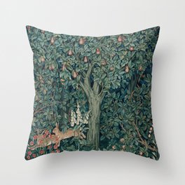 William Morris Greenery Tapestry Part 1 Throw Pillow