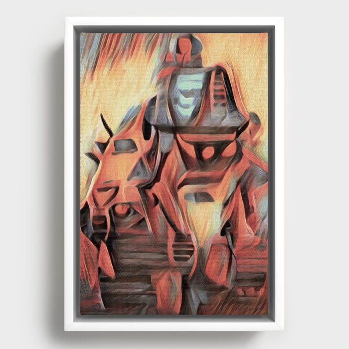 Mr. Roboto Framed Canvas