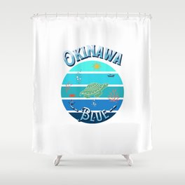 Okinawa Blue Shower Curtain