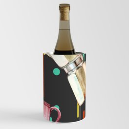 Coffee Pop Art Collage Good Morning Wine Chiller