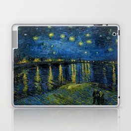 Vincent van Gogh (Dutch, 1853-1890) - Title: Starry Night over the Rhône - Original Title: La Nuit étoilée - Date: 1888 - Style: Post-Impressionism - Genre: Landscape - Media: Oil on canvas - Digitally Enhanced Version (1800 dpi) - Laptop Skin