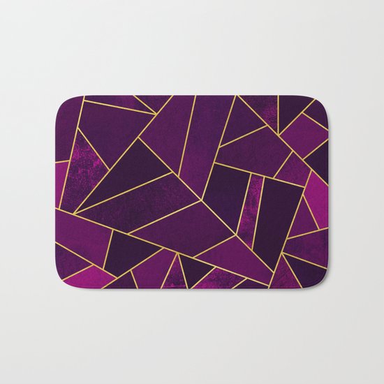 Purple Stone Bath Mat