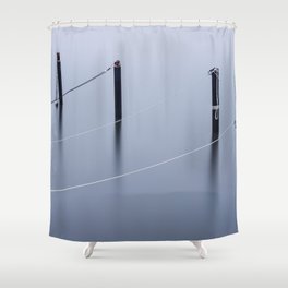 Mooring Poles Shower Curtain