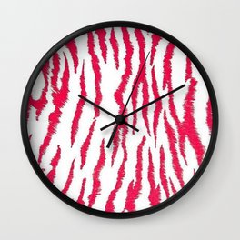 Red and white Wall Clock