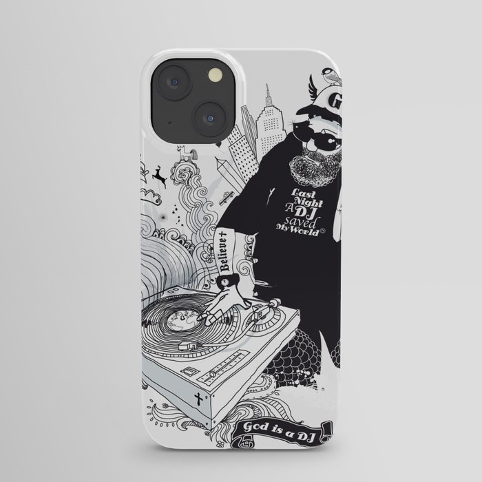 GOD IS A DJ iPhone Case