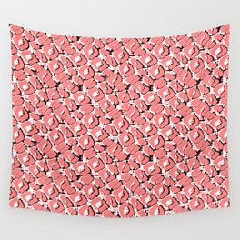 Pink Fairytale Path Seamless Pattern Structure  Wall Tapestry