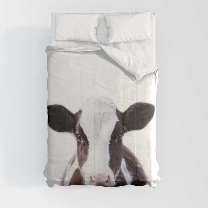 Baby Cow, Farm Animals, Art for Kids, Baby Animals Art Print By Synplus Comforter