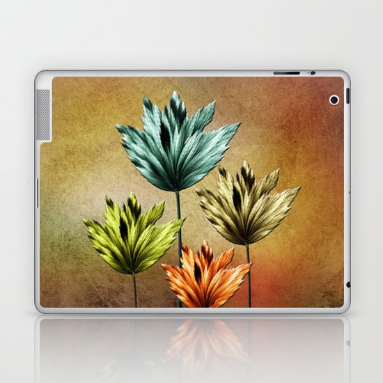 Four Fractal Flowers Laptop & iPad Skin