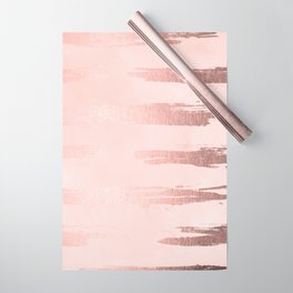 Rosegold Pink Stripes II Wrapping Paper