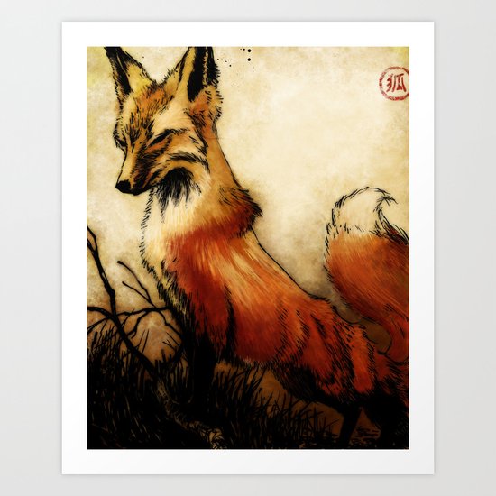 Fox Art Print