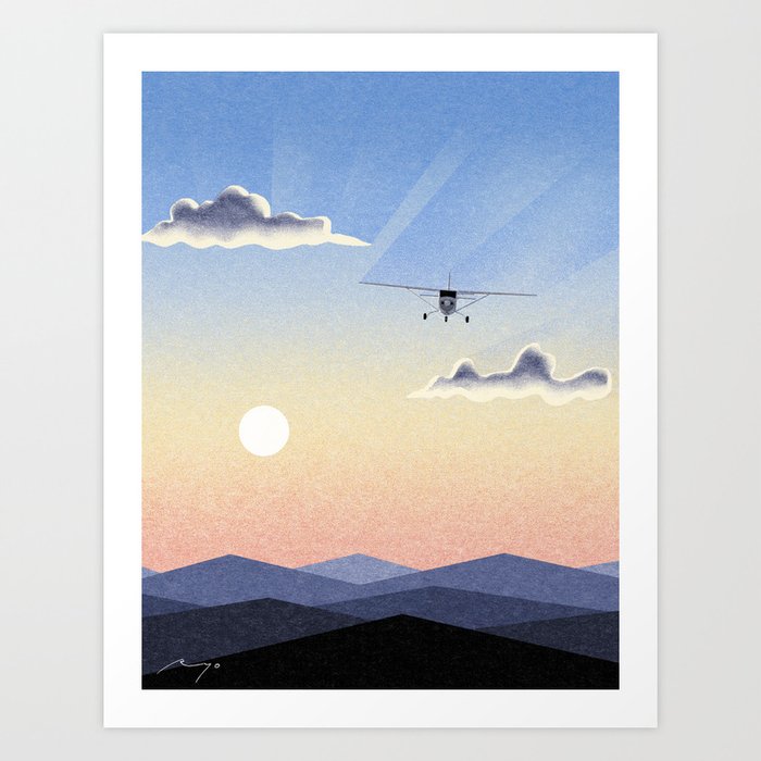 Sightseeing Flight (2016) Art Print