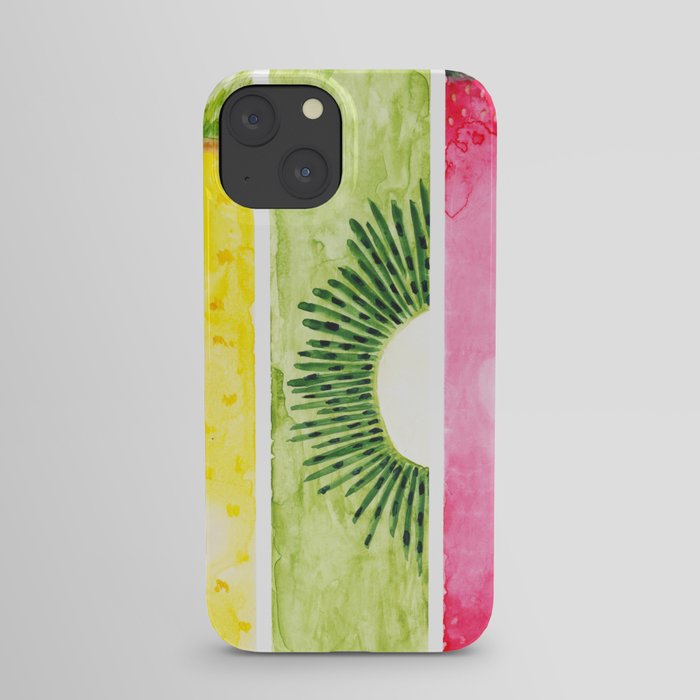 Summer Fruits Watercolor Abstraction iPhone Case