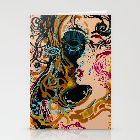 danae and shower of gold Stationery Cards