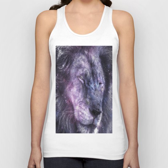 galaxy lion leo Unisex Tank Top