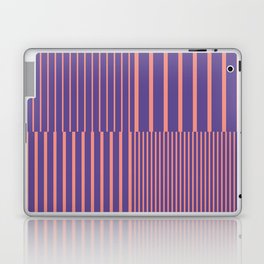 Stripes Pattern and Lines 6 in Blooming Blush Violet Laptop Skin