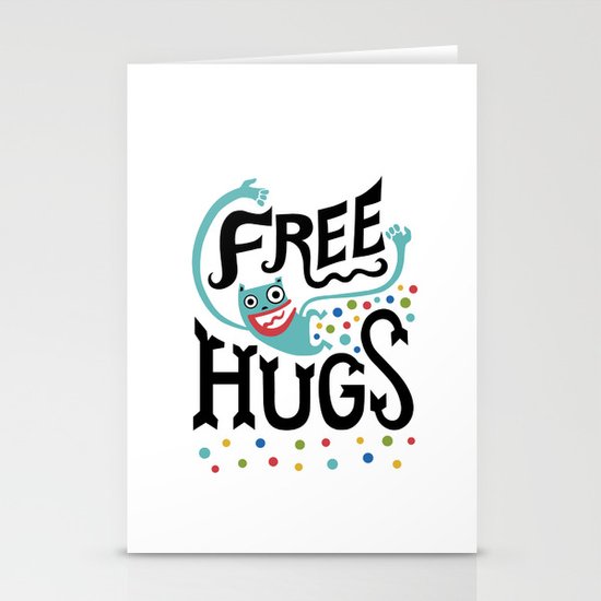 Free Hugs Stationery Cards