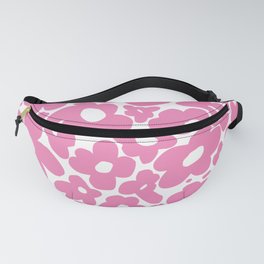 60s 70s Hippy Flowers Pink Fanny Pack