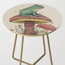 Mushroom Forest Meditation Toad Side Table