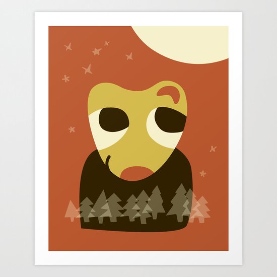 Me and My Moon Art Print