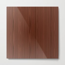 Walnut Wood Texture Metal Print