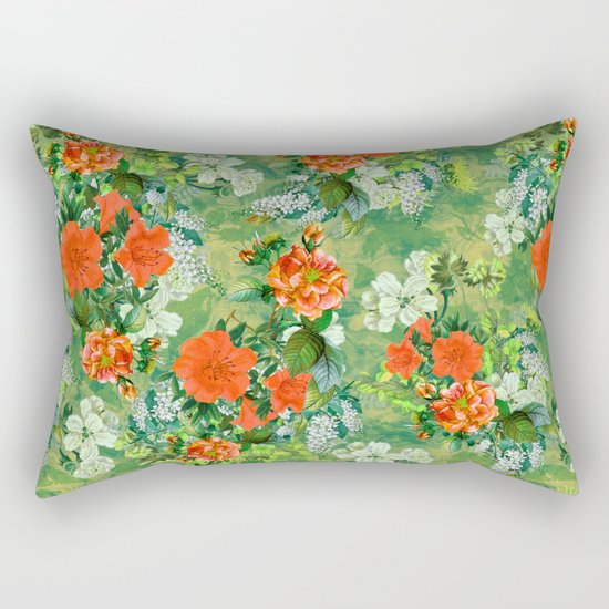 Tropical Garden Rectangular Pillow