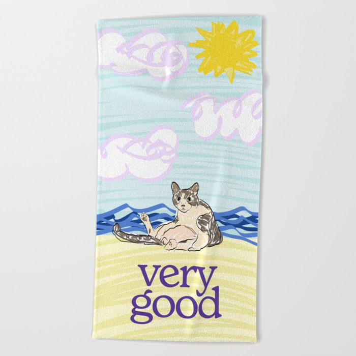 cat towel Beach Towel