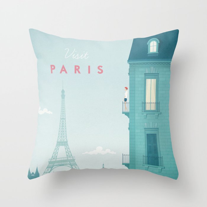 Paris Throw Pillow